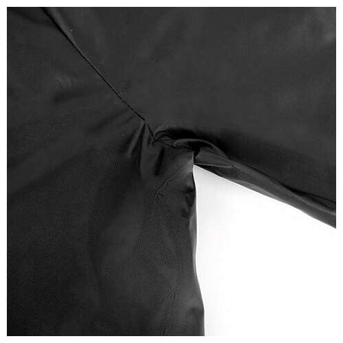  Дождевик-куртка чёрная на кнопках с карманами, виниловая, размер 50-56, рост 170-185, грандмастер, 610942 | Непромокаемые плащи и куртки