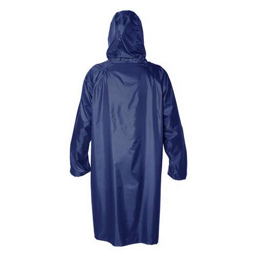  Дождевик-плащ синий на молнии многоразовый с пвх-покрытием, размер 52-54 (xl), рост 170-176, грандмастер, 610866 | Непромокаемые плащи и куртки