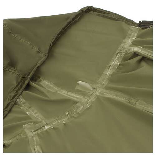  Дождевик-плащ цвета хаки на молнии многоразовый с пвх-покрытием, размер 56-58 (xxl), рост 170-176, грандмастер, 610848 | Непромокаемые плащи и куртки