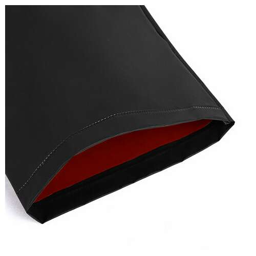  Дождевик-куртка чёрная на кнопках с карманами, виниловая, размер 50-56, рост 170-185, грандмастер, 610942 | Непромокаемые плащи и куртки