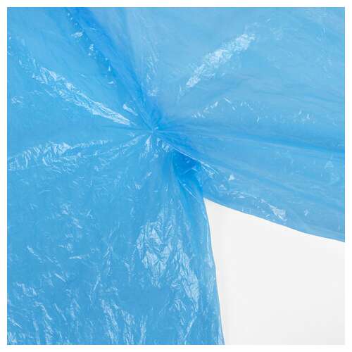  Дождевик-плащ синий на кнопках полиэтиленовый, универсальный размер 120x80 см, shamaani (шамаани), 610929 | Непромокаемые плащи и куртки