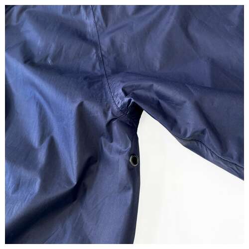  Дождевик-плащ синий на молнии многоразовый с пвх-покрытием, размер 56-58 (xxl), рост 170-176, грандмастер, 610867 | Непромокаемые плащи и куртки