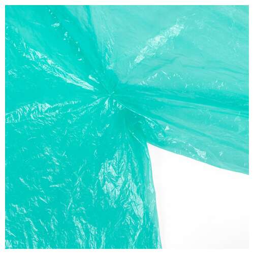  Дождевик-плащ зеленый на кнопках полиэтиленовый, универсальный размер 120х80 см, shamaani (шамаани), 610930 | Непромокаемые плащи и куртки