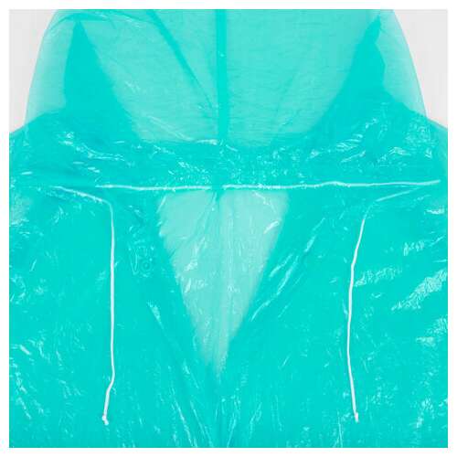  Дождевик-плащ зеленый на кнопках полиэтиленовый, универсальный размер 120х80 см, shamaani (шамаани), 610930 | Непромокаемые плащи и куртки