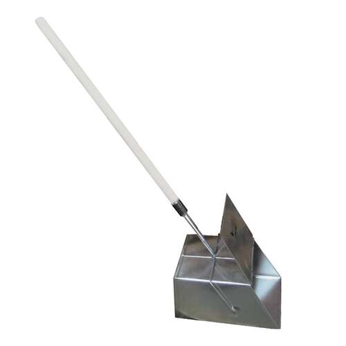  Совок для мусора, 24х29 см, закрывающаяся крышка, деревянная рукоятка 75 см, "ловушка", металлический | Инвентарь для уборки на улице и уходом за почвой