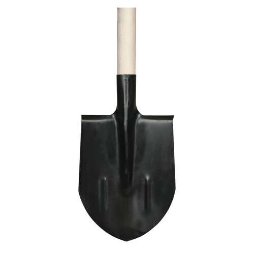  Лопата штыковая 20х28,5 см, с ребрами жесткости, высота 145 см, деревянный черенок, км000882 | Инвентарь для уборки на улице и уходом за почвой