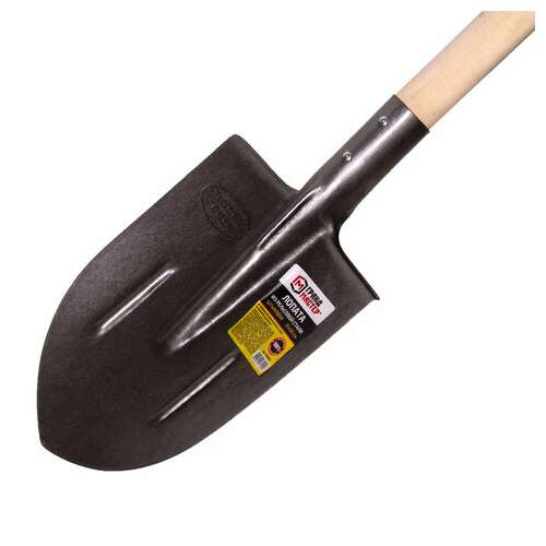  Лопата штыковая из рельсовой стали грандмастер, 21х36 см, высота 130 см, деревянный черенок, 606553 | Инвентарь для уборки на улице и уходом за почвой