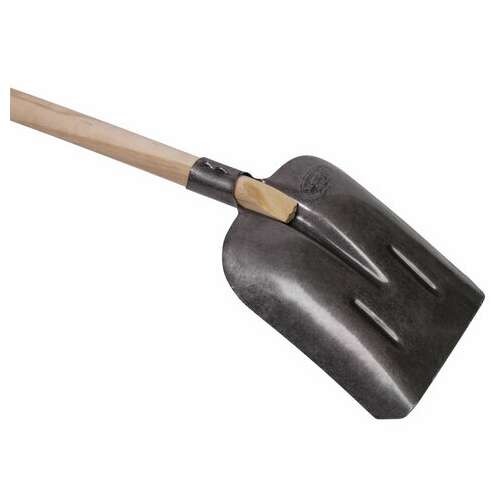  Лопата совковая из рельсовой стали грандмастер, 23х28 см, высота 130 см, деревянный черенок, 606554 | Инвентарь для уборки на улице и уходом за почвой