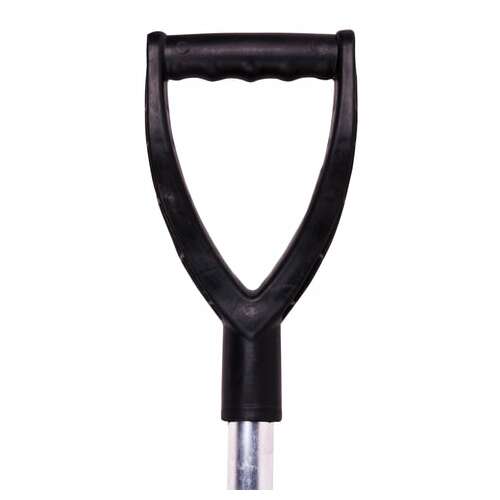  Лопата снеговая 54х37 см, пластиковая, алюминиевый черенок с v-ручкой 130 см, армирующая алюминиевая планка, № 13, №13 | Инвентарь для уборки на улице и уходом за почвой