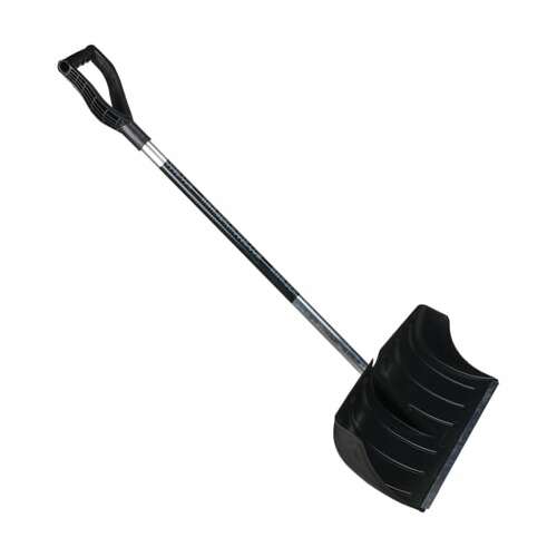  Лопата снеговая 60х30 см, пластиковая, алюминиевый черенок с v-ручкой 130 см, армирующая алюминиевая планка, № 14, №14 | Инвентарь для уборки на улице и уходом за почвой