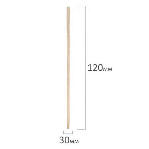  Черенок для инвентаря, диаметр 30 мм, длина 120 см, деревянный, 74065, 606627 | Инвентарь для уборки на улице и уходом за почвой