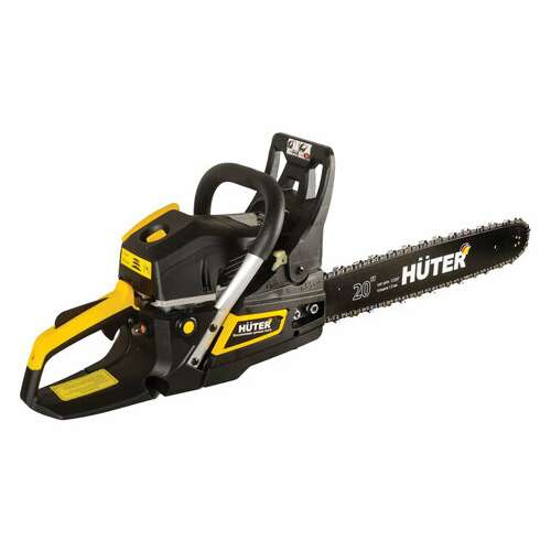  Бензопила huter bs-52, 2800 вт, 3800 об/мин, длина шины 50 см, объем двигателя 52 см3, 3,8 л.с., 70/6/3 | Бензопилы