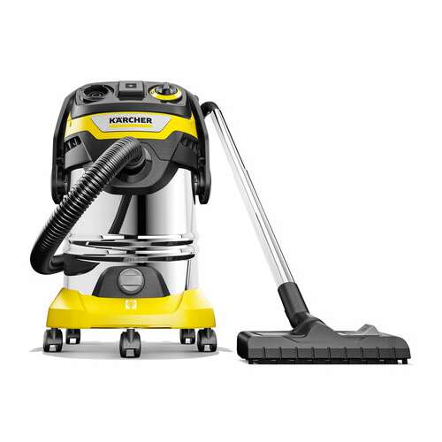  Пылесос хозяйственный karcher wd 6 ps, мусоросборник 30 л, мощность 1300 вт, желтый, 1.628-360.0 | Пылесосы промышленные