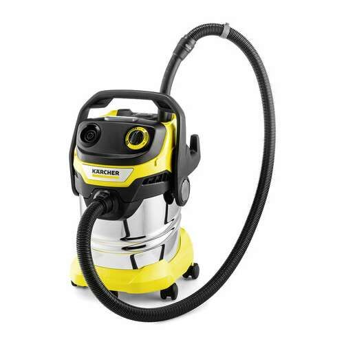 Пылесос хозяйственный karcher wd 5 s, мусоросборник 25 л, мощность 1100 вт, желтый, 1.628-350.0  Пылесос хозяйственный karcher wd 5 s, мусоросборник 25 л, мощность 1100 вт, желтый, 1.628-350.0 | Пылесосы промышленные