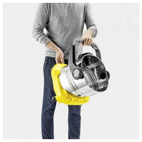 Пылесос хозяйственный karcher wd 5 s, мусоросборник 25 л, мощность 1100 вт, желтый, 1.628-350.0  Пылесос хозяйственный karcher wd 5 s, мусоросборник 25 л, мощность 1100 вт, желтый, 1.628-350.0 | Пылесосы промышленные