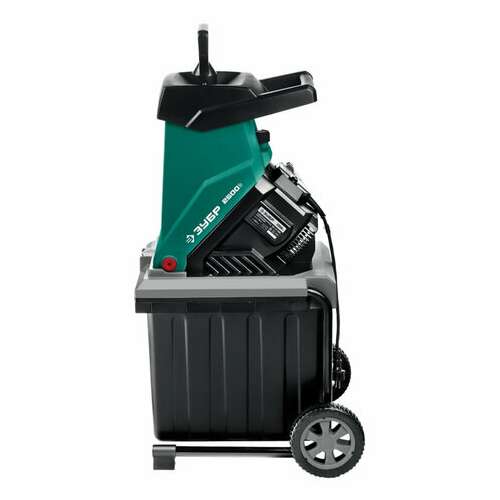  Садовый измельчитель электрический зубр зиэ-40-2500, 2500 вт, 4050 об/мин, 100 кг/ч, зиэ-40-2500 | Садовые измельчители