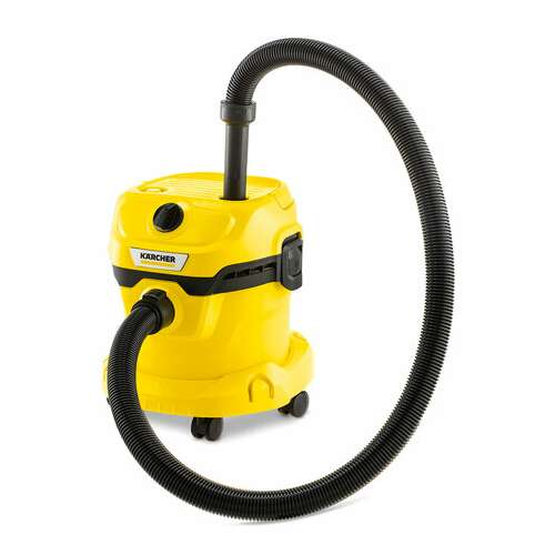  Пылесос хозяйственный karcher wd 2 plus, мусоросборник 12 л, мощность 1000 вт, желтый, 1.628-000.0 | Пылесосы промышленные