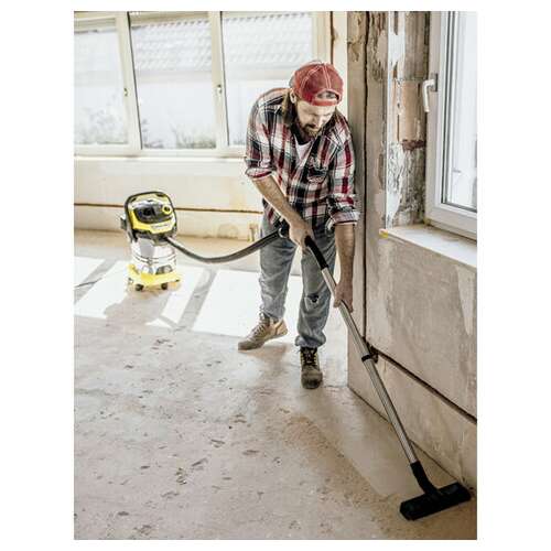  Пылесос хозяйственный karcher wd 6 ps, мусоросборник 30 л, мощность 1300 вт, желтый, 1.628-360.0 | Пылесосы промышленные