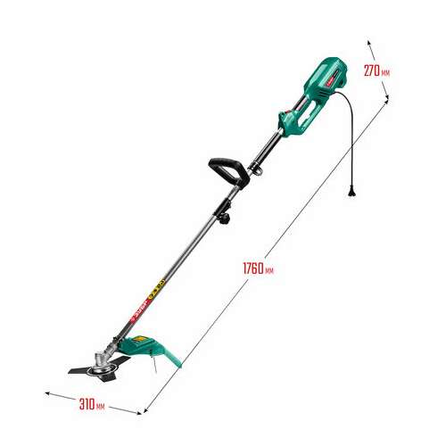  Триммер электрический зубр ксв-38-1300, 1300 вт, 7000 об/мин, ширина скашивания 38 см, ксв-38-1300 | Триммеры электрические