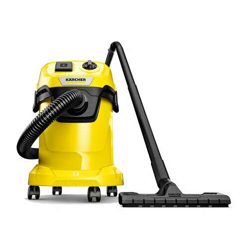  Пылесос хозяйственный karcher wd 3 p, мусоросборник 17 л, мощность 1000 вт, желтый, 1.628-170.0 | Пылесосы промышленные