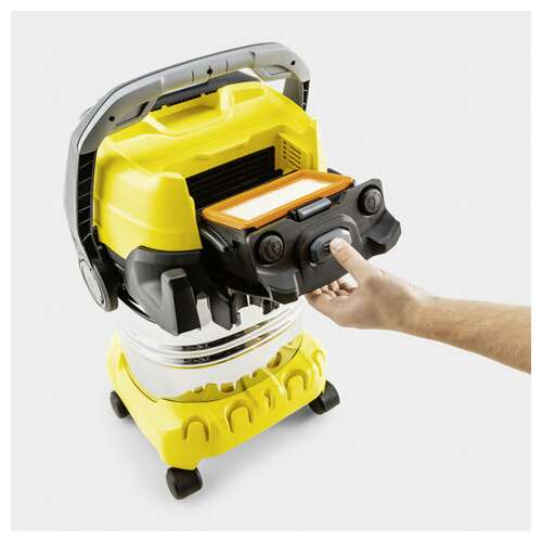 Пылесос хозяйственный karcher wd 5 s, мусоросборник 25 л, мощность 1100 вт, желтый, 1.628-350.0  Пылесос хозяйственный karcher wd 5 s, мусоросборник 25 л, мощность 1100 вт, желтый, 1.628-350.0 | Пылесосы промышленные