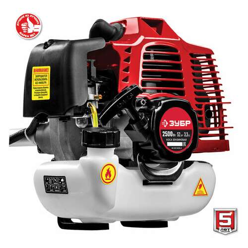  Триммер бензиновый зубр крб-2500, 2500 вт, 9000 об/мин, объем двигателя 52 см3, крб-2500 | Триммеры бензиновые