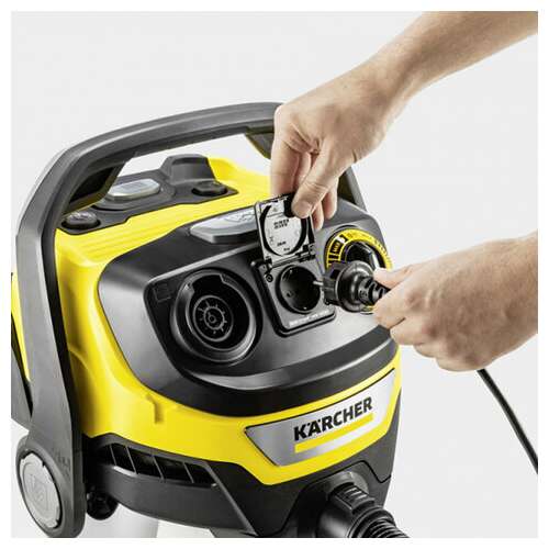 Пылесос хозяйственный karcher wd 6 ps, мусоросборник 30 л, мощность 1300 вт, желтый, 1.628-360.0 | Пылесосы промышленные