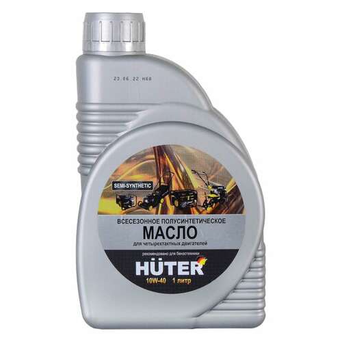 Полусинтетическое масло huter 10w-40, для 4-х тактных двигателей, 1 л, 73/8/1/1  Полусинтетическое масло huter 10w-40, для 4-х тактных двигателей, 1 л, 73/8/1/1 | Масла и смазки