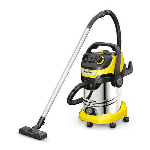  Пылесос хозяйственный karcher wd 6 ps, мусоросборник 30 л, мощность 1300 вт, желтый, 1.628-360.0 | Пылесосы промышленные