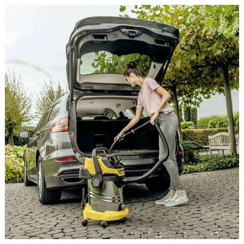  Пылесос хозяйственный karcher wd 6 ps, мусоросборник 30 л, мощность 1300 вт, желтый, 1.628-360.0 | Пылесосы промышленные