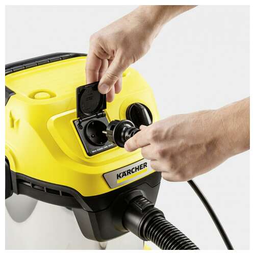  Пылесос хозяйственный karcher wd 3 ps, мусоросборник 17 л, мощность 1000 вт, желтый, 1.628-190.0 | Пылесосы промышленные