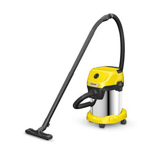  Пылесос хозяйственный karcher wd 3 s, мусоросборник 17 л, мощность 1000 вт, желтый, 1.628-135.0 | Пылесосы промышленные