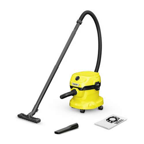 Пылесос хозяйственный karcher wd 2 plus, мусоросборник 12 л, мощность 1000 вт, желтый, 1.628-000.0 | Пылесосы промышленные