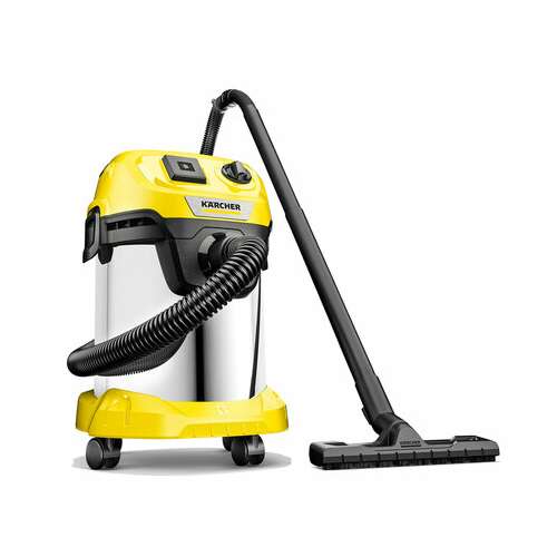  Пылесос хозяйственный karcher wd 3 ps, мусоросборник 17 л, мощность 1000 вт, желтый, 1.628-190.0 | Пылесосы промышленные