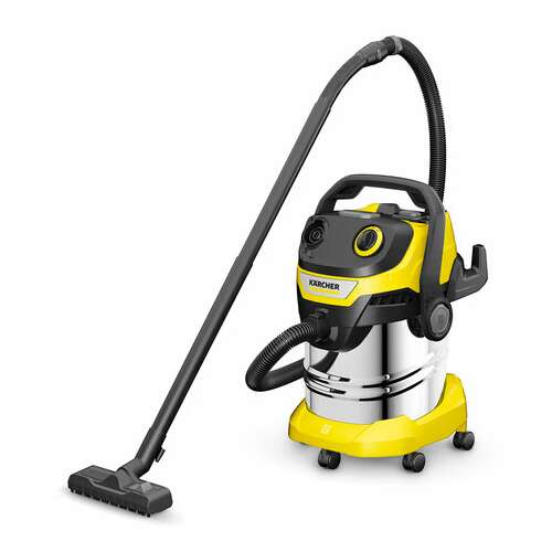 Пылесос хозяйственный karcher wd 5 s, мусоросборник 25 л, мощность 1100 вт, желтый, 1.628-350.0  Пылесос хозяйственный karcher wd 5 s, мусоросборник 25 л, мощность 1100 вт, желтый, 1.628-350.0 | Пылесосы промышленные