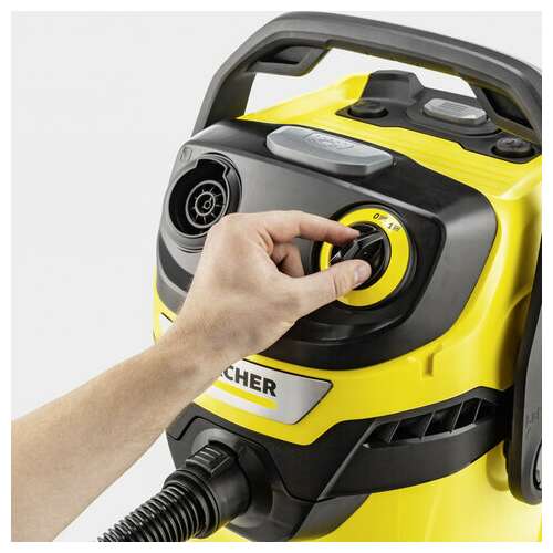 Пылесос хозяйственный karcher wd 5 s, мусоросборник 25 л, мощность 1100 вт, желтый, 1.628-350.0  Пылесос хозяйственный karcher wd 5 s, мусоросборник 25 л, мощность 1100 вт, желтый, 1.628-350.0 | Пылесосы промышленные