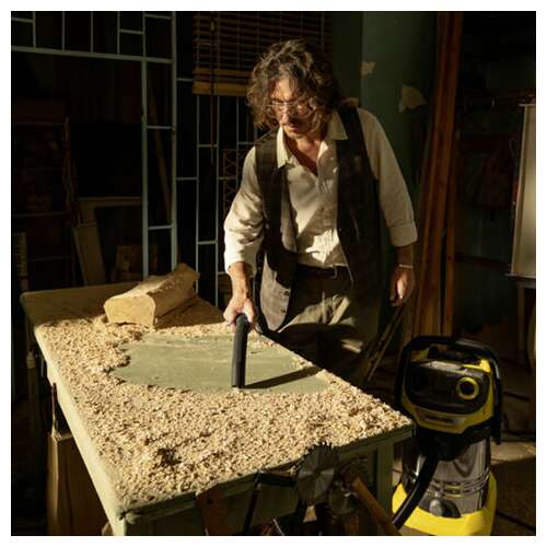  Пылесос хозяйственный karcher wd 6 ps, мусоросборник 30 л, мощность 1300 вт, желтый, 1.628-360.0 | Пылесосы промышленные