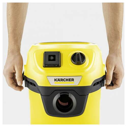  Пылесос хозяйственный karcher wd 3 p, мусоросборник 17 л, мощность 1000 вт, желтый, 1.628-170.0 | Пылесосы промышленные