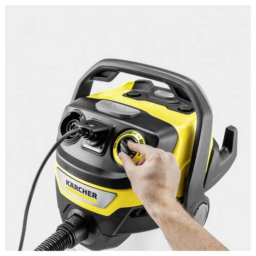  Пылесос хозяйственный karcher wd 6 ps, мусоросборник 30 л, мощность 1300 вт, желтый, 1.628-360.0 | Пылесосы промышленные