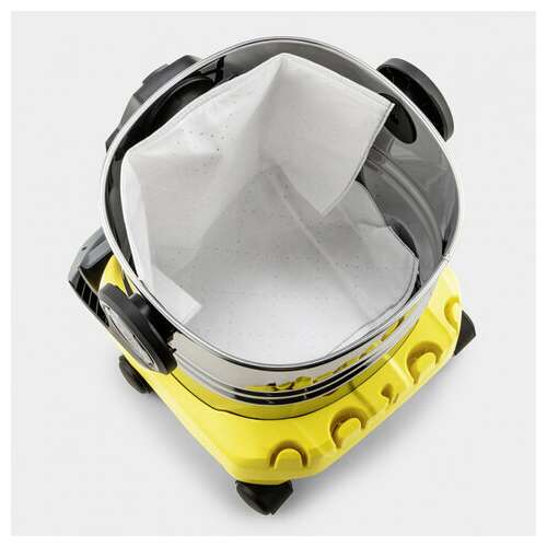  Пылесос хозяйственный karcher wd 6 ps, мусоросборник 30 л, мощность 1300 вт, желтый, 1.628-360.0 | Пылесосы промышленные