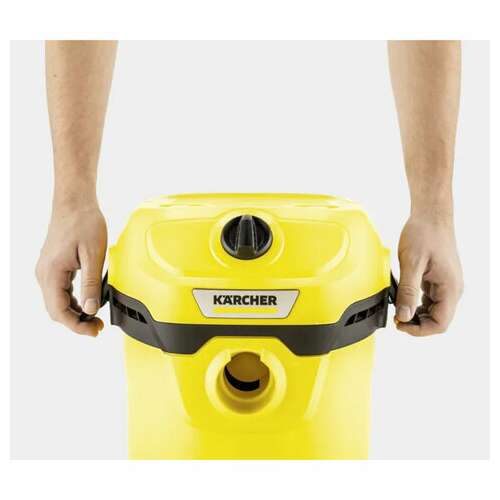  Пылесос хозяйственный karcher wd 2 plus, мусоросборник 12 л, мощность 1000 вт, желтый, 1.628-000.0 | Пылесосы промышленные