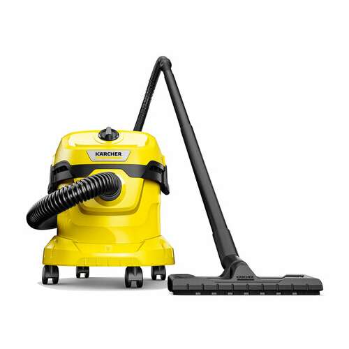  Пылесос хозяйственный karcher wd 2 plus, мусоросборник 12 л, мощность 1000 вт, желтый, 1.628-000.0 | Пылесосы промышленные