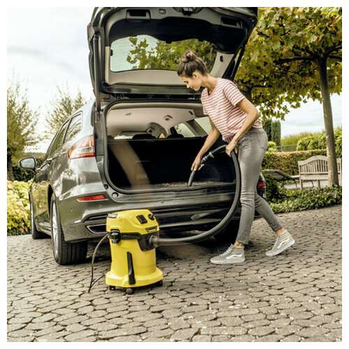  Пылесос хозяйственный karcher wd 3 p, мусоросборник 17 л, мощность 1000 вт, желтый, 1.628-170.0 | Пылесосы промышленные