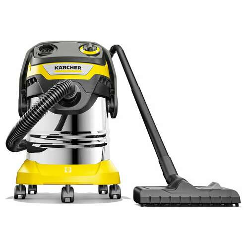  Пылесос хозяйственный karcher wd 5 s, мусоросборник 25 л, мощность 1100 вт, желтый, 1.628-350.0 | Пылесосы промышленные