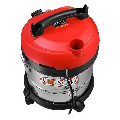  Пылесос хозяйственный зубр пу-20-1400, 1400 вт, сухая/влажная уборка, сила всасывания 300 вт, бак 20 л, пу-20-1400 м3 | Пылесосы промышленные