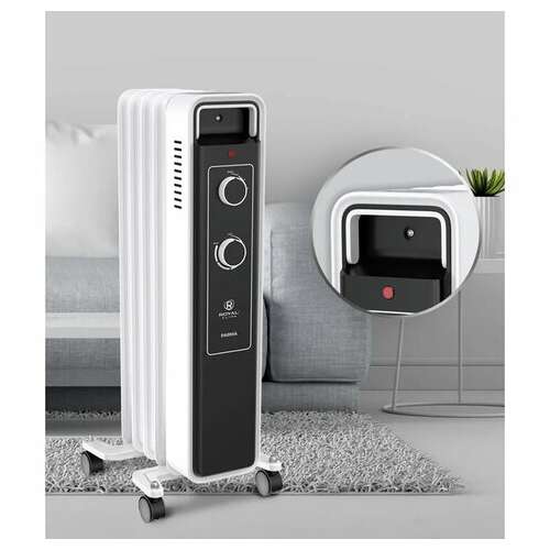  Обогреватель масляный royal clima ror-pr5-1000m, 1000 вт, 5 секций, белый | Масляные обогреватели