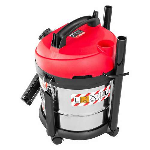  Пылесос хозяйственный зубр пу-20-1400, 1400 вт, сухая/влажная уборка, сила всасывания 300 вт, бак 20 л, пу-20-1400 м3 | Пылесосы промышленные