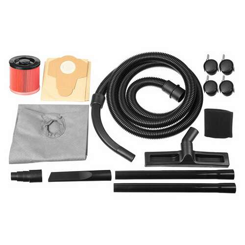  Пылесос хозяйственный зубр пу-20-1400, 1400 вт, сухая/влажная уборка, сила всасывания 300 вт, бак 20 л, пу-20-1400 м3 | Пылесосы промышленные