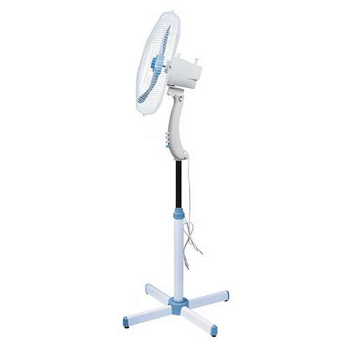  Вентилятор напольный sonnen fs40-a104 line, 45 вт, 3 скоростных режима, белый/синий, 451034 | Вентиляторы