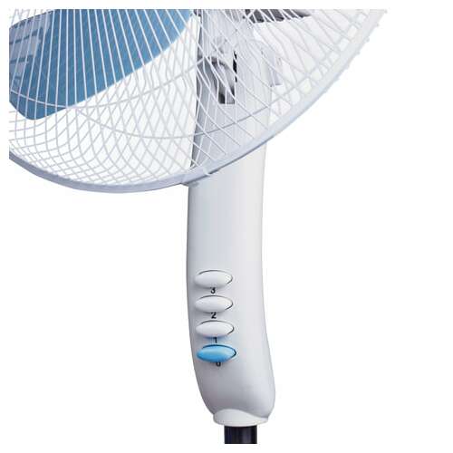  Вентилятор напольный sonnen fs40-a104 line, 45 вт, 3 скоростных режима, белый/синий, 451034 | Вентиляторы